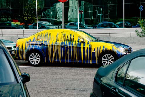 painted car